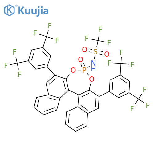 N-?[(11bR)?-?2，?6-?Bis[3，?5-?bis(trifluoromethyl)?phenyl]?-?4-?oxido-dinaphtho[2，?1-?d:1'，?2'-?f]?[1，?3，?2]?dioxaphosphepin-?4-?yl]?-?1，?1，?1-?trifluoromethanesulfonamide structure