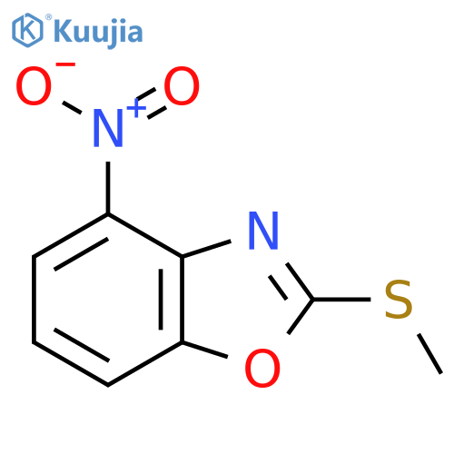 Benzoxazole, 2-(methylthio)-4-nitro- structure