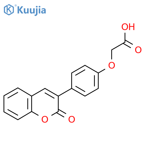 [4-(2-oxo-2H-chromen-3-yl)phenoxy]acetic acid structure