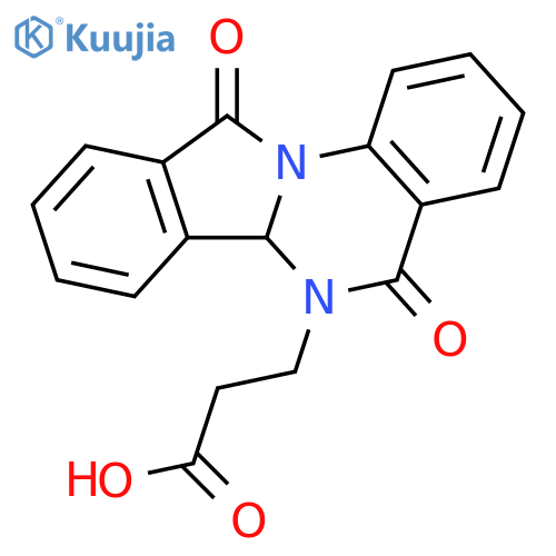 3-{5,11-dioxo-5H,6H,6aH,11H-isoindolo2,1-aquinazolin-6-yl}propanoic acid structure