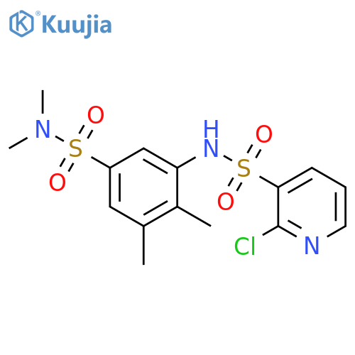 2-Chloro-N-[5-[(dimethylamino)sulfonyl]-2,3-dimethylphenyl]-3-pyridinesulfonamide structure