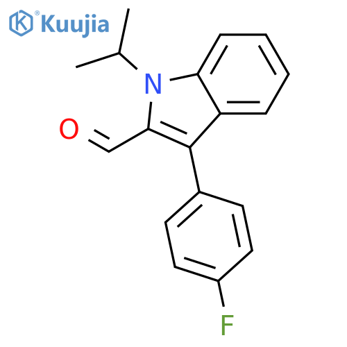 1-Isopropyl-3-(4-fluorophenyl)indole-2-carboxaldehyde structure