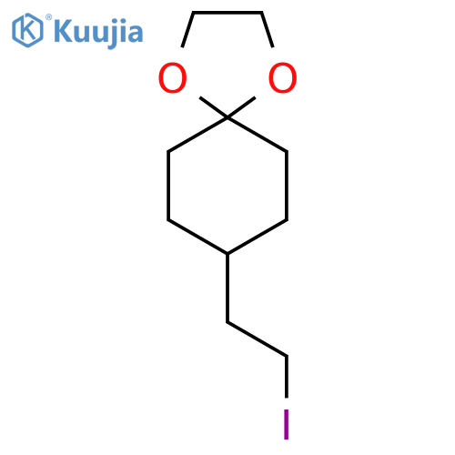 8-(2-Iodoethyl)-1,4-dioxaspiro[4.5]decane structure