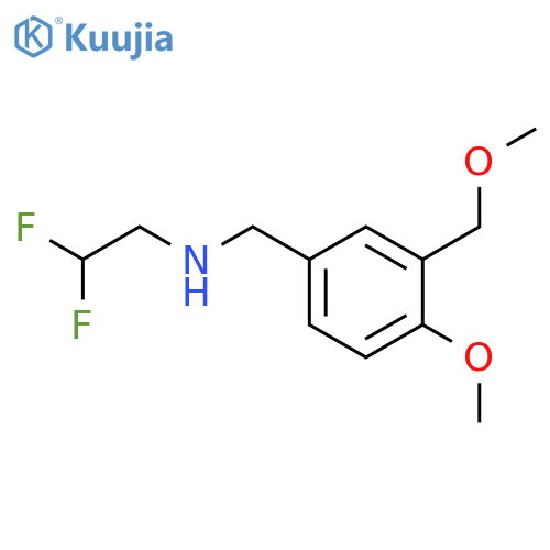 (2,2-difluoroethyl)({4-methoxy-3-(methoxymethyl)phenylmethyl})amine structure