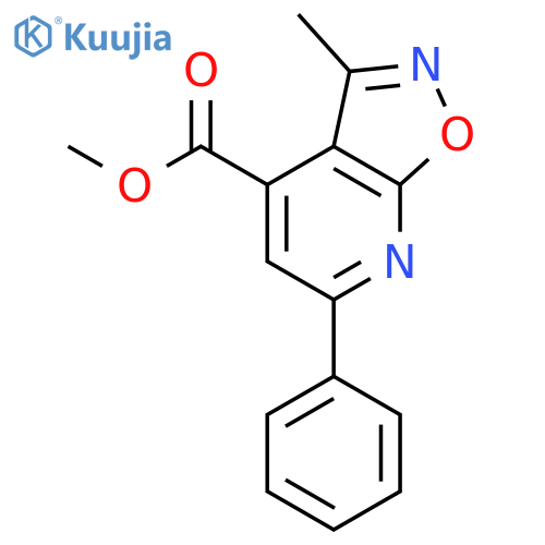 methyl 3-methyl-6-phenyl[1,2]oxazolo[5,4-b]pyridine-4-carboxylate structure