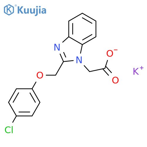 potassium {2-[(4-chlorophenoxy)methyl]-1H-benzimidazol-1-yl}acetate structure