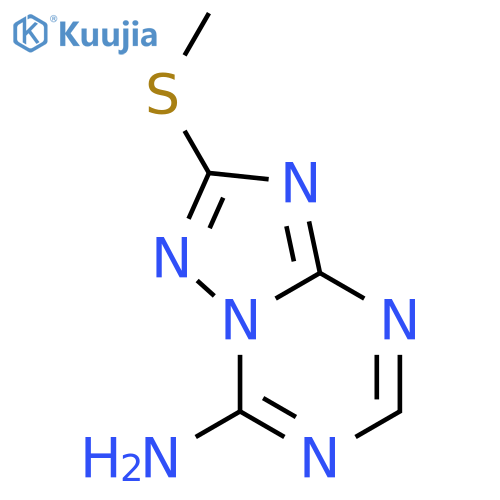 2-(Methylthio)1,2,4triazolo1,5-a1,3,5triazin-7-amine structure
