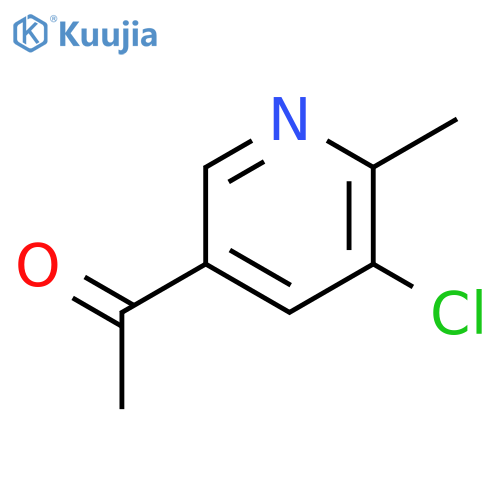 1-(5-chloro-6-methyl-3-pyridinyl)-Ethanone structure