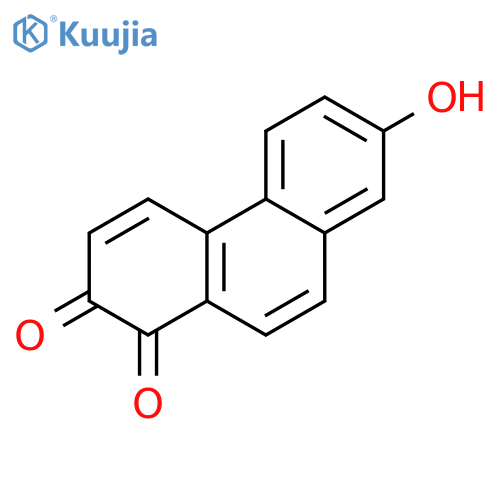 1,2-Phenanthrenedione,7-hydroxy- structure