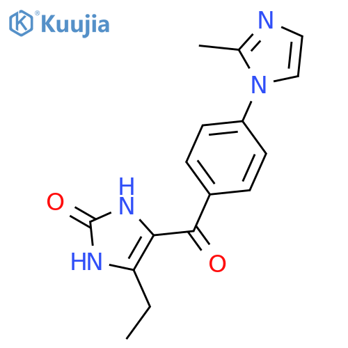 2H-Imidazol-2-one,4-ethyl-1,3-dihydro-5-[4-(2-methyl-1H-imidazol-1-yl)benzoyl]- structure