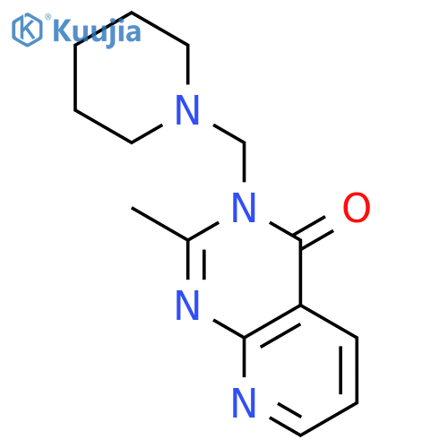 Pyrido[2,3-d]pyrimidin-4(3H)-one,2-methyl-3-(1-piperidinylmethyl)- structure