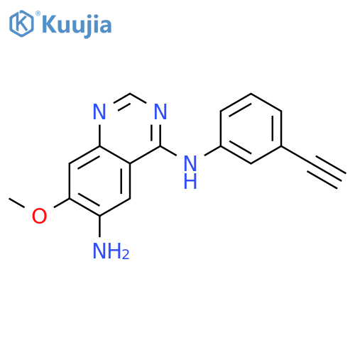 N4-(3-Ethynylphenyl)-7-methoxyquinazoline-4,6-diamine structure