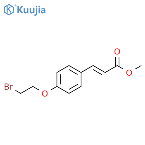 methyl (2E)-3-[4-(2-bromoethoxy)phenyl]prop-2-enoate structure