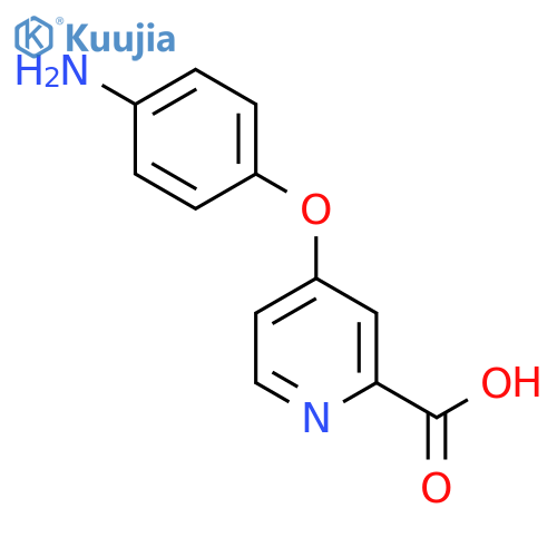 4-(4-Aminophenoxy)picolinic acid structure