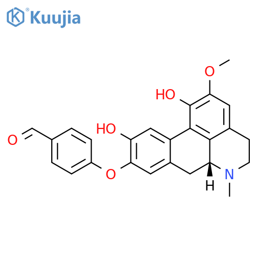 Benzaldehyde, 4-[[(6aR)-5,6,6a,7-tetrahydro-1,10-dihydroxy-2-methoxy-6-methyl-4H-dibenzo[de,g]quinolin-9-yl]oxy]- structure