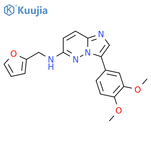 3-(3,4-Dimethoxyphenyl)-N-(furan-2-ylmethyl)imidazo1,2-bpyridazin-6-amine structure