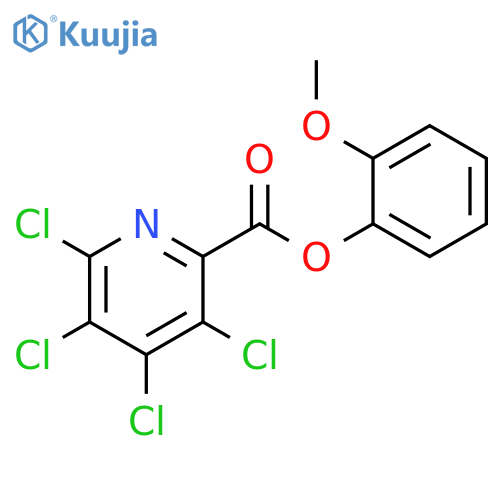 2-Methoxyphenyl 3,4,5,6-tetrachloro-2-pyridinecarboxylate structure