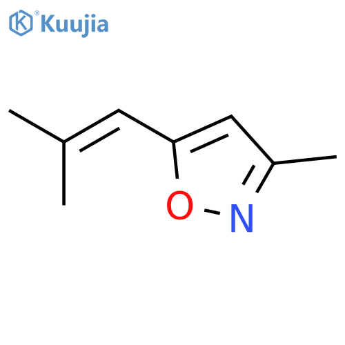 3-methyl-5-(2-methylprop-1-enyl)-1,2-oxazole structure
