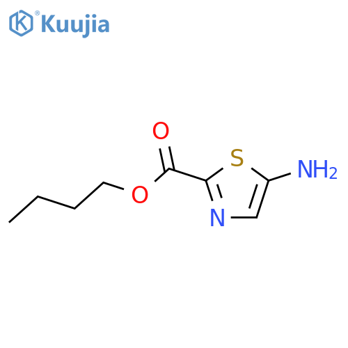 2-Thiazolecarboxylicacid, 5-amino-, butyl ester structure