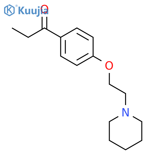 1-(4-(2-(Piperidin-1-yl)ethoxy)phenyl)propan-1-one structure