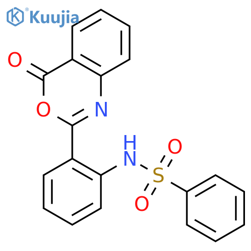 Benzenesulfonamide, N-[2-(4-oxo-4H-3,1-benzoxazin-2-yl)phenyl]- structure
