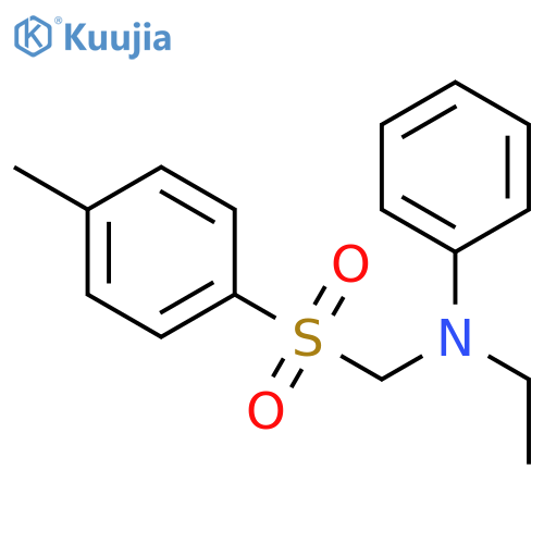 Benzenamine, N-ethyl-N-[[(4-methylphenyl)sulfonyl]methyl]- structure