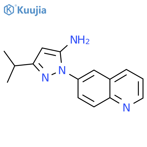 3-Isopropyl-1-(quinolin-6-yl)-1H-pyrazol-5-amine structure