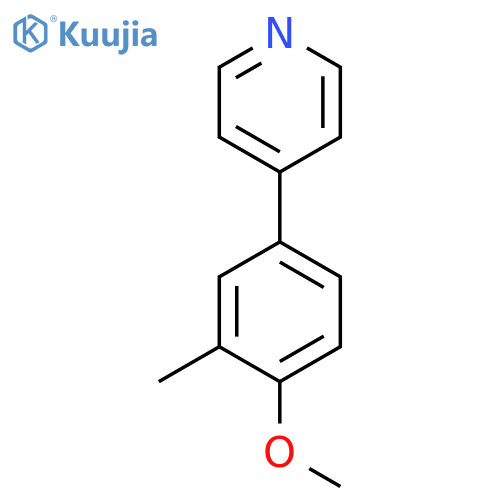 4-(4-Methoxy-3-methylphenyl)pyridine structure