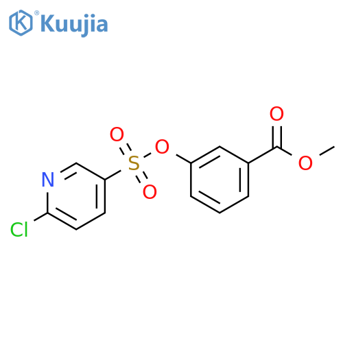 Methyl 3-[[(6-chloro-3-pyridinyl)sulfonyl]oxy]benzoate structure