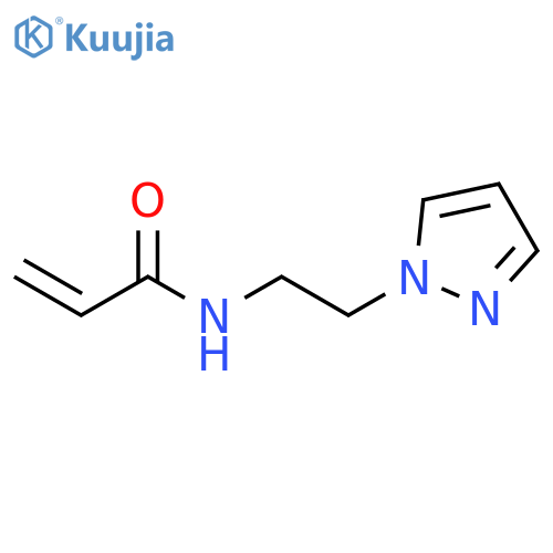 N-2-(1H-pyrazol-1-yl)ethylprop-2-enamide structure