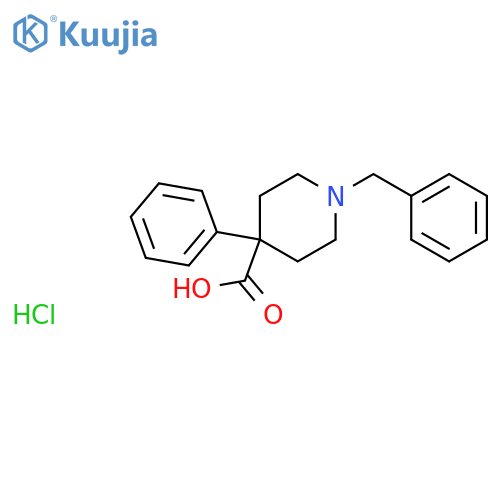 1-Benzyl-4-phenyl-4-piperidinecarboxylic Acid Hydrochloride structure
