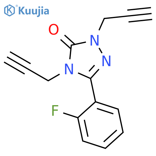 3H-1,2,4-Triazol-3-one, 5-(2-fluorophenyl)-2,4-dihydro-2,4-di-2-propynyl- structure