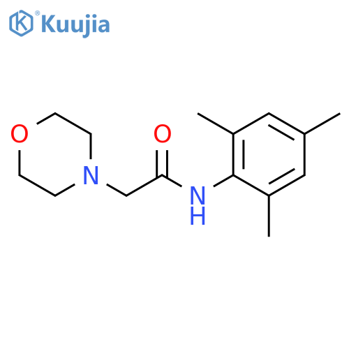 2-(morpholin-4-yl)-N-(2,4,6-trimethylphenyl)acetamide structure