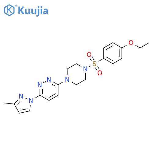 3-[4-(4-ethoxybenzenesulfonyl)piperazin-1-yl]-6-(3-methyl-1H-pyrazol-1-yl)pyridazine structure