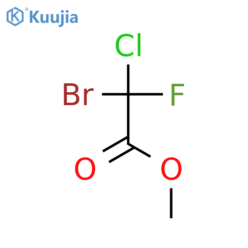 Methyl bromochlorofluoroacetate structure