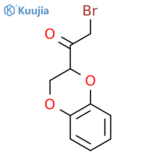 2-Bromo-1-(2,3-dihydrobenzob1,4dioxin-2-yl)ethanone structure