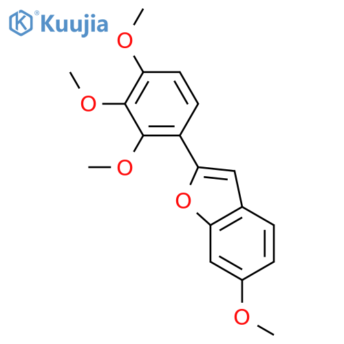 6-methoxy-2-(2,3,4-trimethoxyphenyl)-1-benzofuran structure