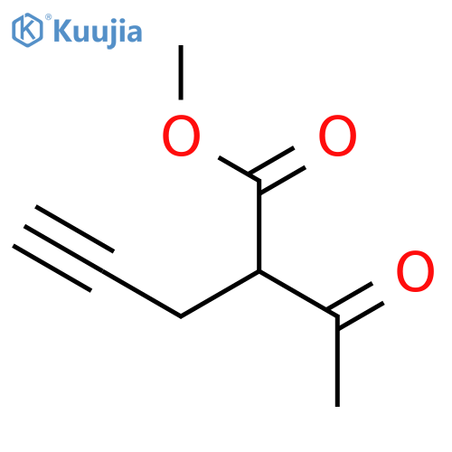 4-Pentynoic acid, 2-acetyl-, methyl ester structure
