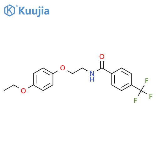 N-[2-(4-ethoxyphenoxy)ethyl]-4-(trifluoromethyl)benzamide structure