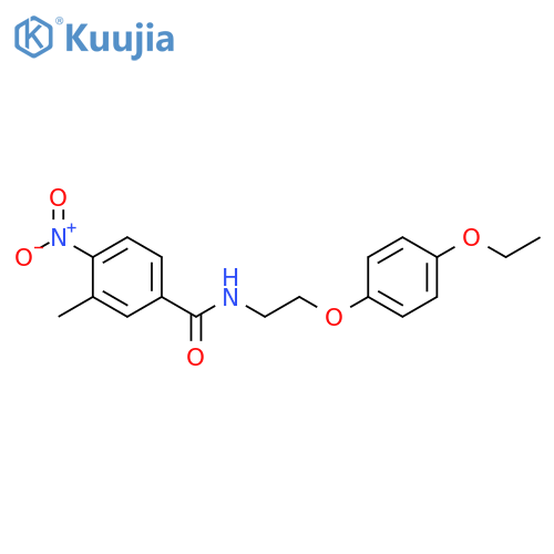 N-[2-(4-ethoxyphenoxy)ethyl]-3-methyl-4-nitrobenzamide structure