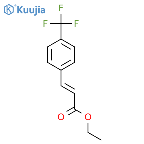 2-Propenoic acid, 3-[4-(trifluoromethyl)phenyl]-, ethyl ester structure