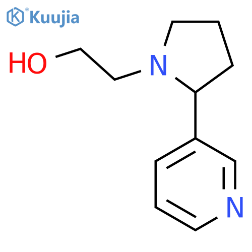 2-(2-(Pyridin-3-yl)pyrrolidin-1-yl)ethan-1-ol structure
