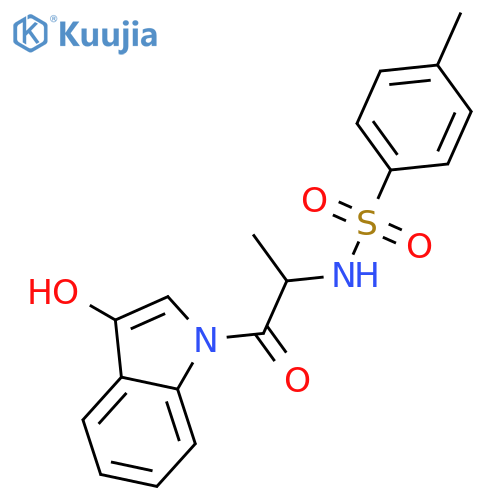 N-(Tosyl-L-alanyl)-3-hydroxyindole structure