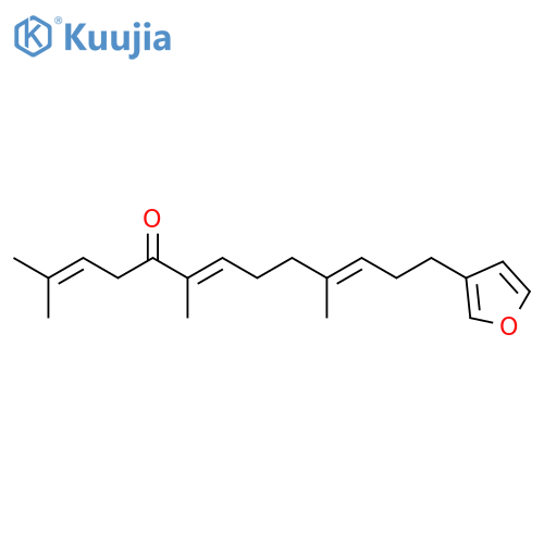 2,6,10-Tridecatrien-5-one, 13-(3-furanyl)-2,6,10-trimethyl-, (6E,10E)- structure