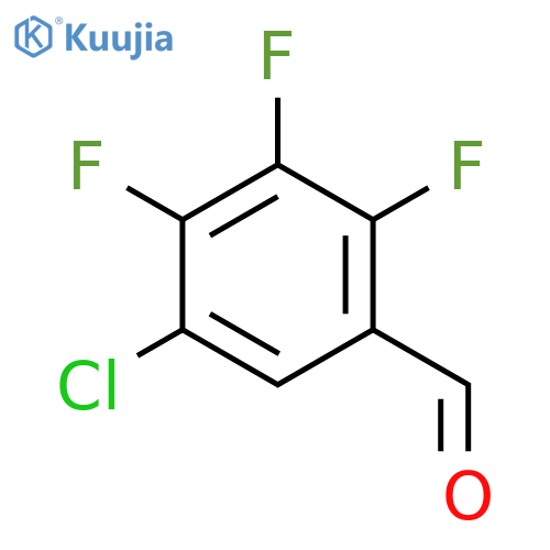 Benzaldehyde, 5-chloro-2,3,4-trifluoro- structure