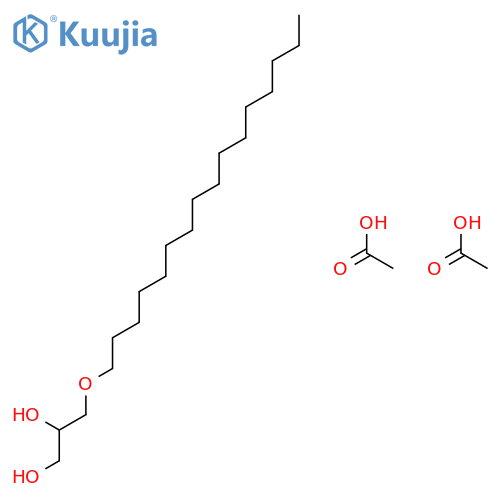 1,2-Propanediol, 3-(hexadecyloxy)-, diacetate, (R)- structure