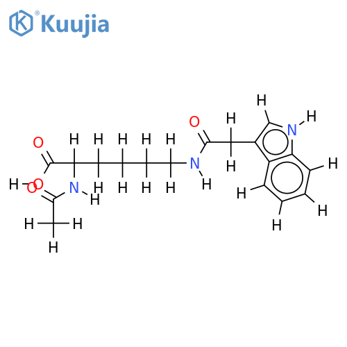 alpha-N-acetyl-indole-3-acetyl-epsilon-L-lysine structure