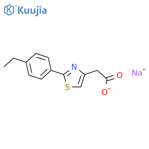 Sodium 2-2-(4-Ethylphenyl)-1,3-thiazol-4-ylacetate structure
