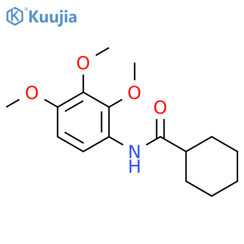 Cyclohexanecarboxamide,N-(2,3,4-trimethoxyphenyl)- structure