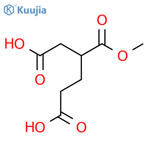 3-(Methoxycarbonyl)hexanedioic acid structure